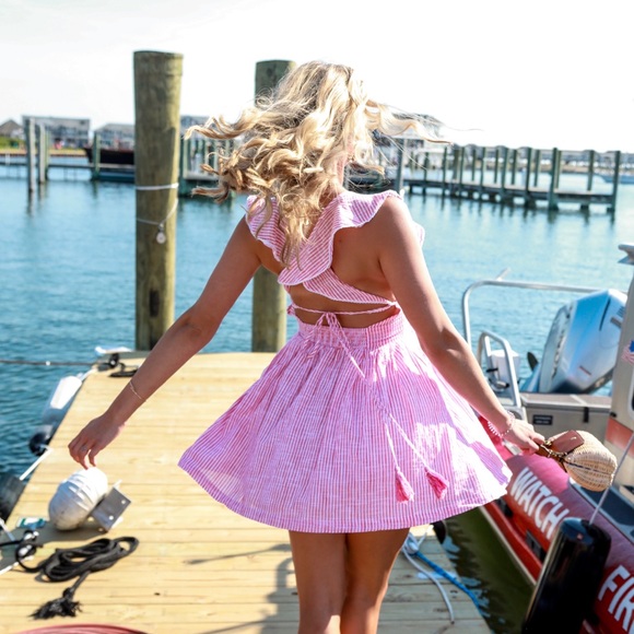Free People Dresses & Skirts - Short pink gingham dress
